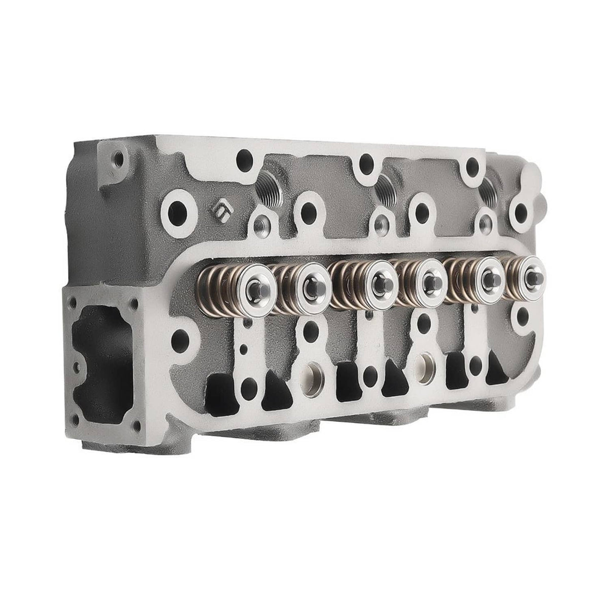 Cylinder head gasket kit with gray cylinder head casting and valve springs