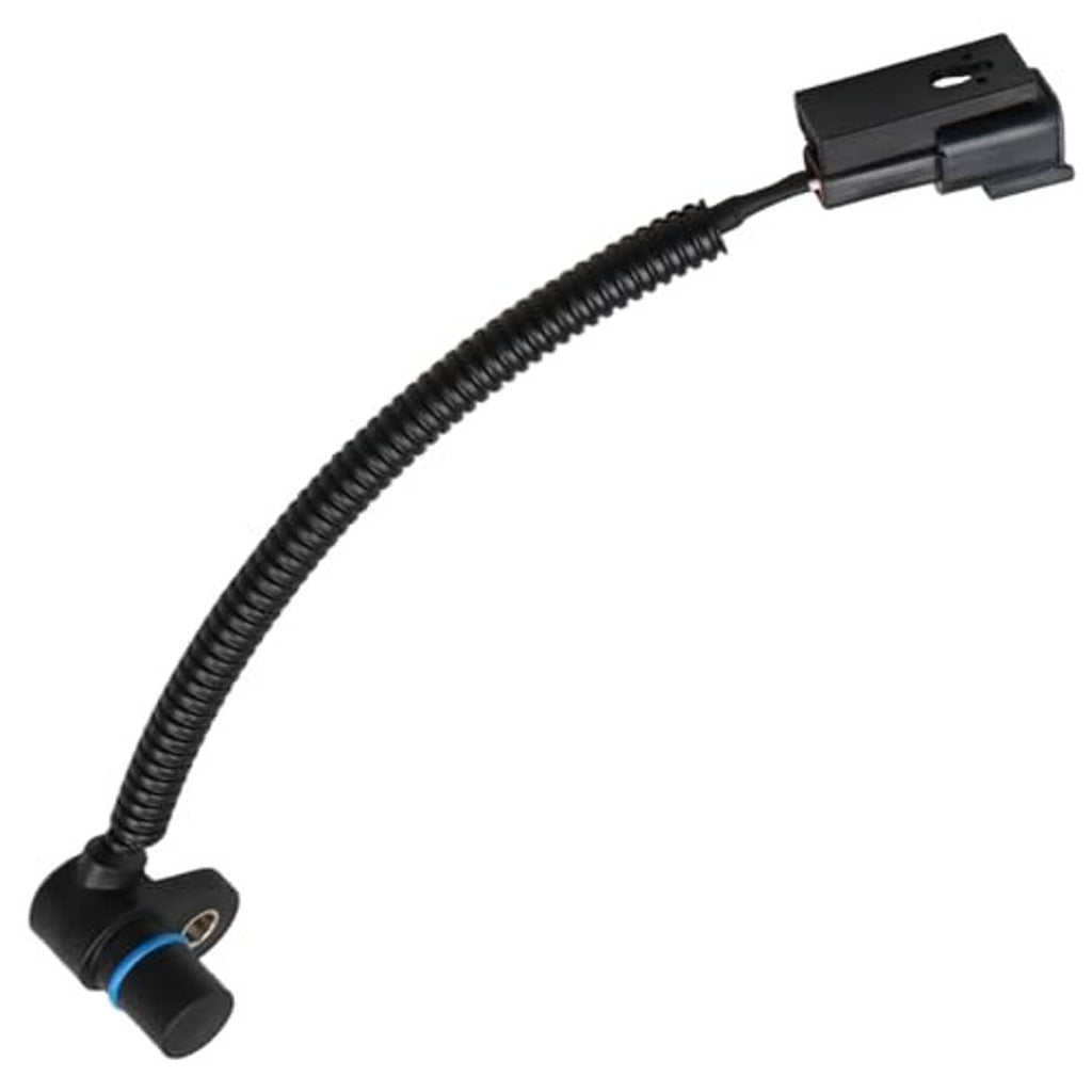 Crankshaft position sensor with black cable and blue-ring end connector