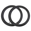 Pair of black inner tubes with straight valve stems for 70/100-17 tires