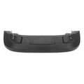 Black plastic hood pivot bracket with mounting clips, curved profile