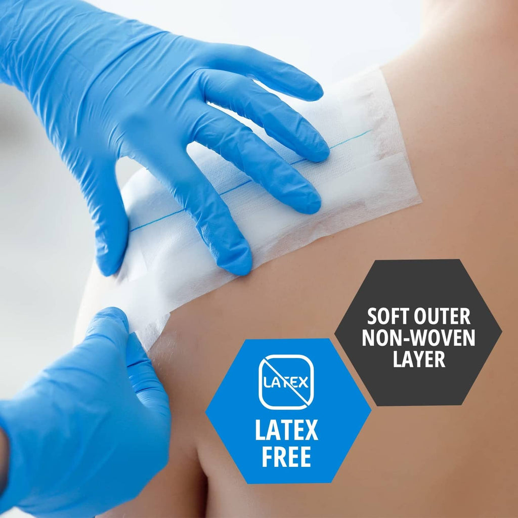 XXtra absorbent abdominal pad, 5x9 in, latex-free non-woven layer, sterile