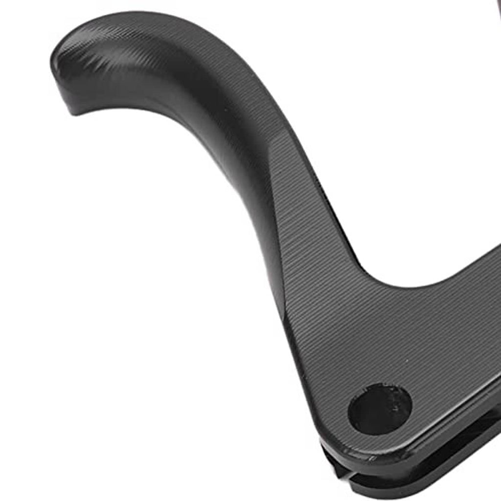 Close-up of black textured finger lever handle for jet ski throttle upgrade
