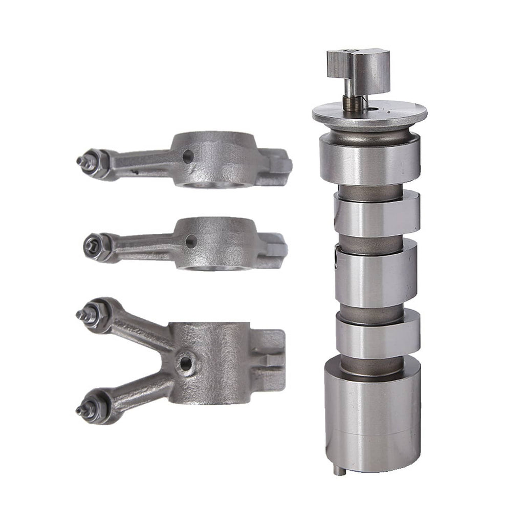 Camshaft roller assembly with three silver rocker arms