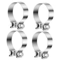 Stainless steel muffler clamp band with screw bolt hardware, 3-inch size