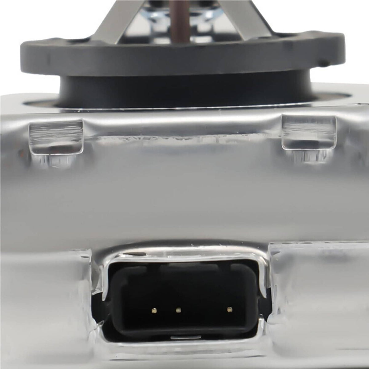 Xenon HID ballast control unit igniter module connector port close-up, black socket
