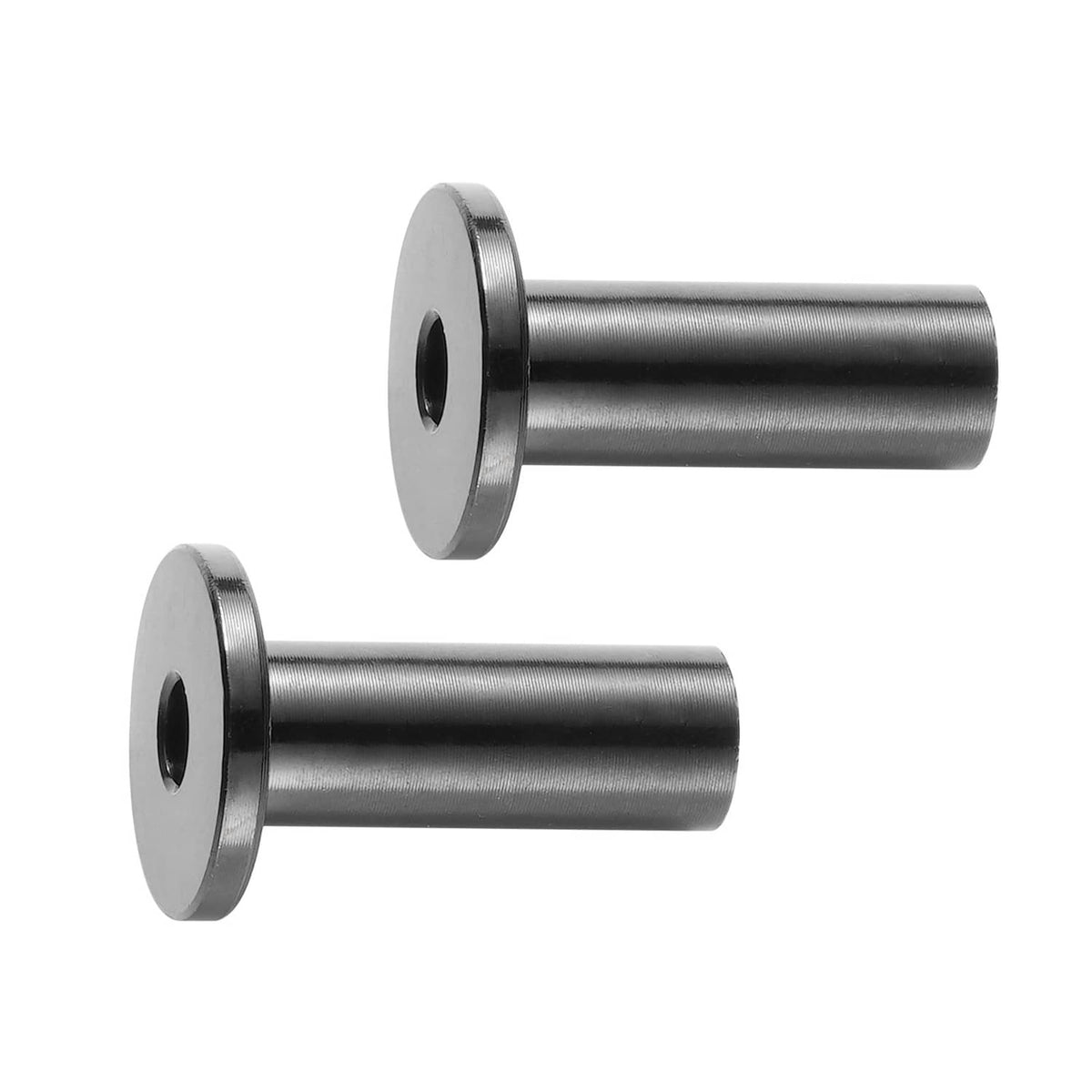 Stainless steel wire rope protector sleeves with round flanges and central holes
