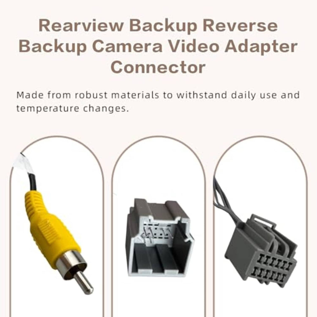 Adapter connectors close-up: yellow plug, grey housing, and multi-pin connector