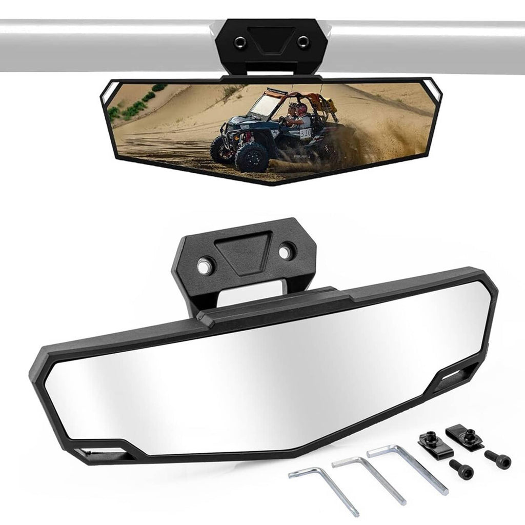 RivetOak UTV Center Rear-View Mirror Convex for Polaris RZR PRO XP /4/Turbo R 2020-2025