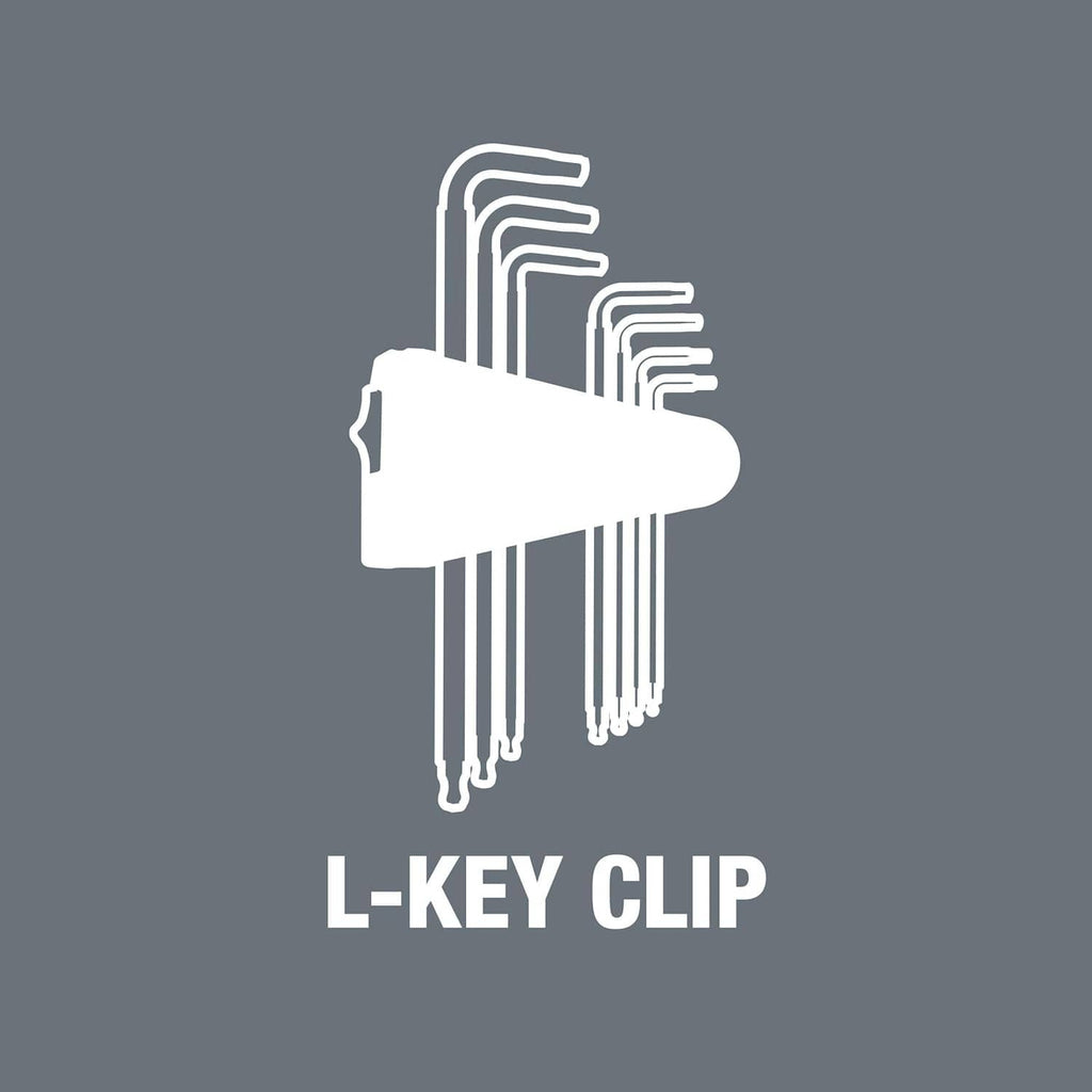 L-key clip graphic for Torx L-key set, “L-KEY CLIP” text