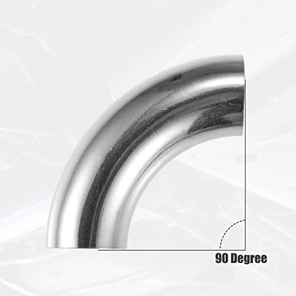 SS304 90-degree stainless steel elbow bend pipe with smooth polished curve