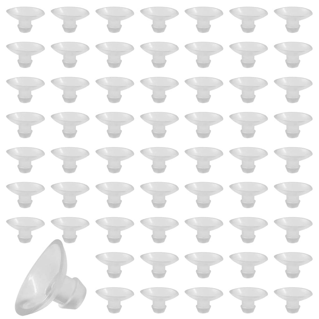 Pack of small transparent suction cups, 20mm disc tops