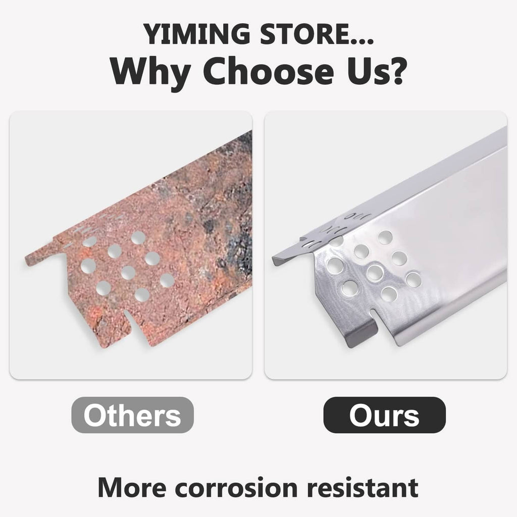 Stainless steel heat plates comparison showing more corrosion resistance than other plates