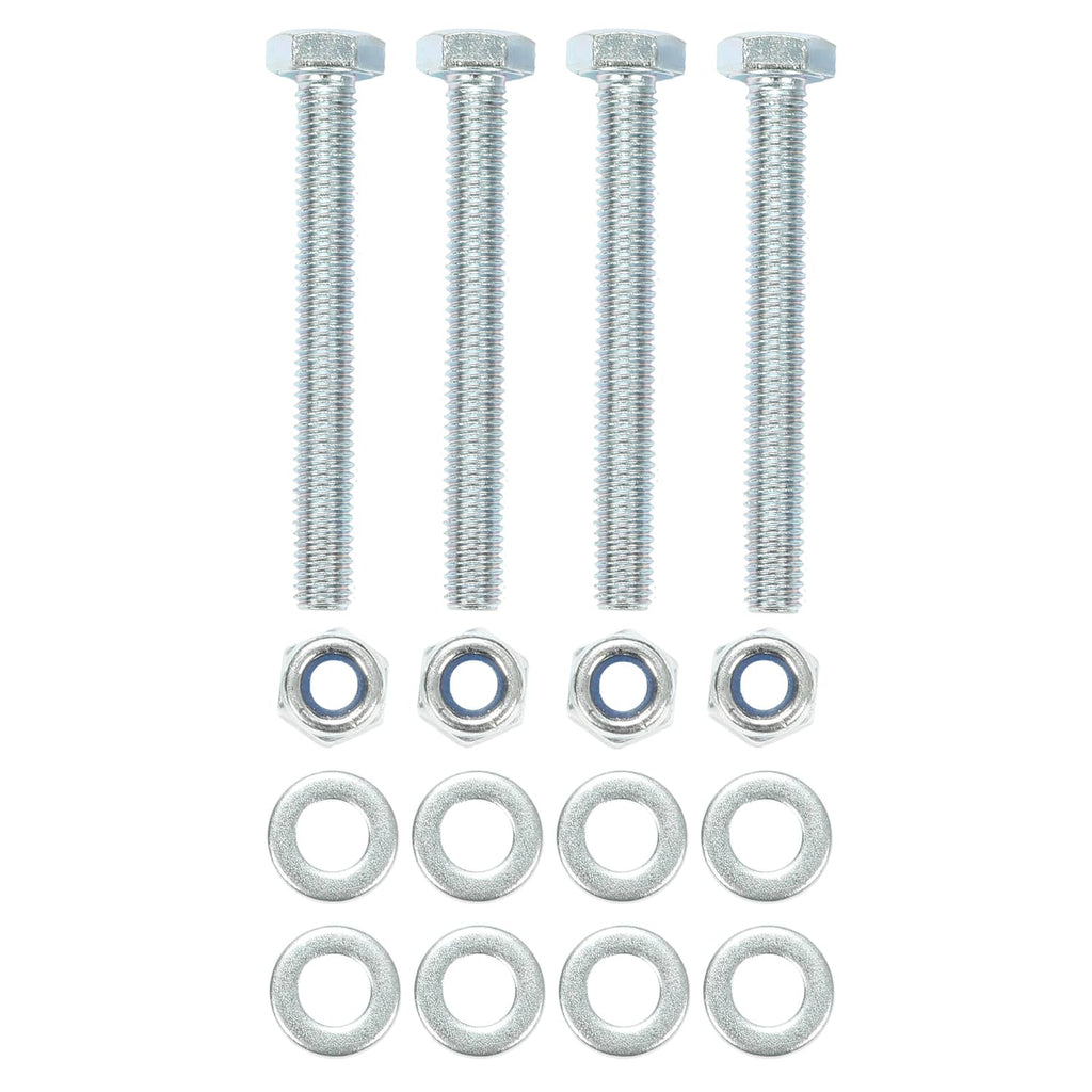 Bolt and washer hardware kit with four screws and assorted washers