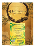Davidson's Organics Green Chai with Orange Peel tea pouch, 1 lb kraft package
