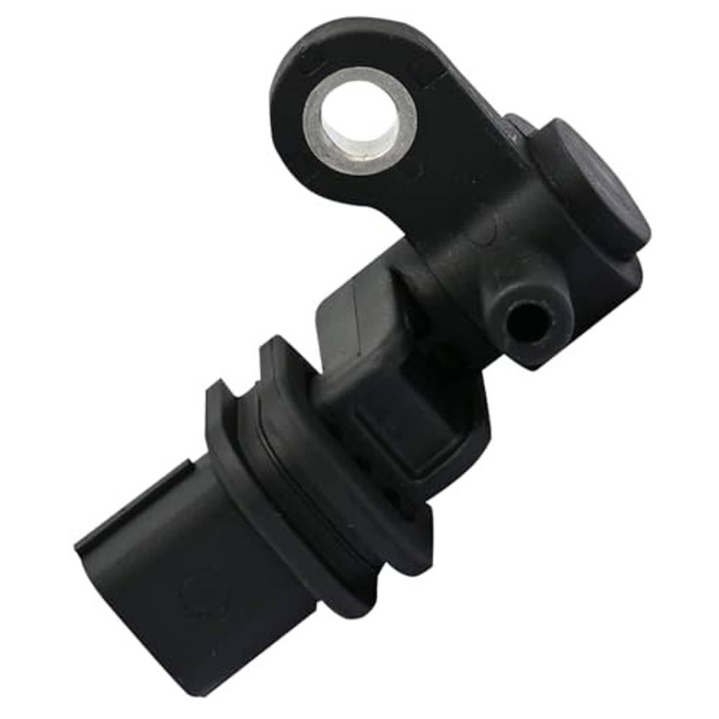 Crankshaft position sensor, black plastic body with metal mounting hole and side connector