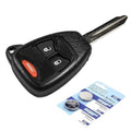 Black textured key fob remote shell cover with panic and lock buttons