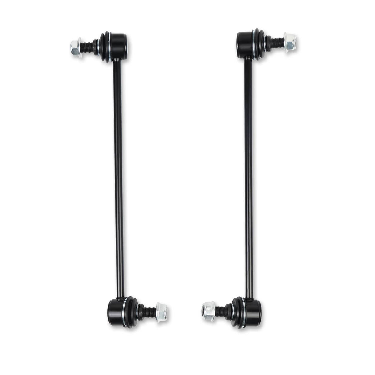 Front suspension linkage rods with black bars and ball-joint ends, hardware included