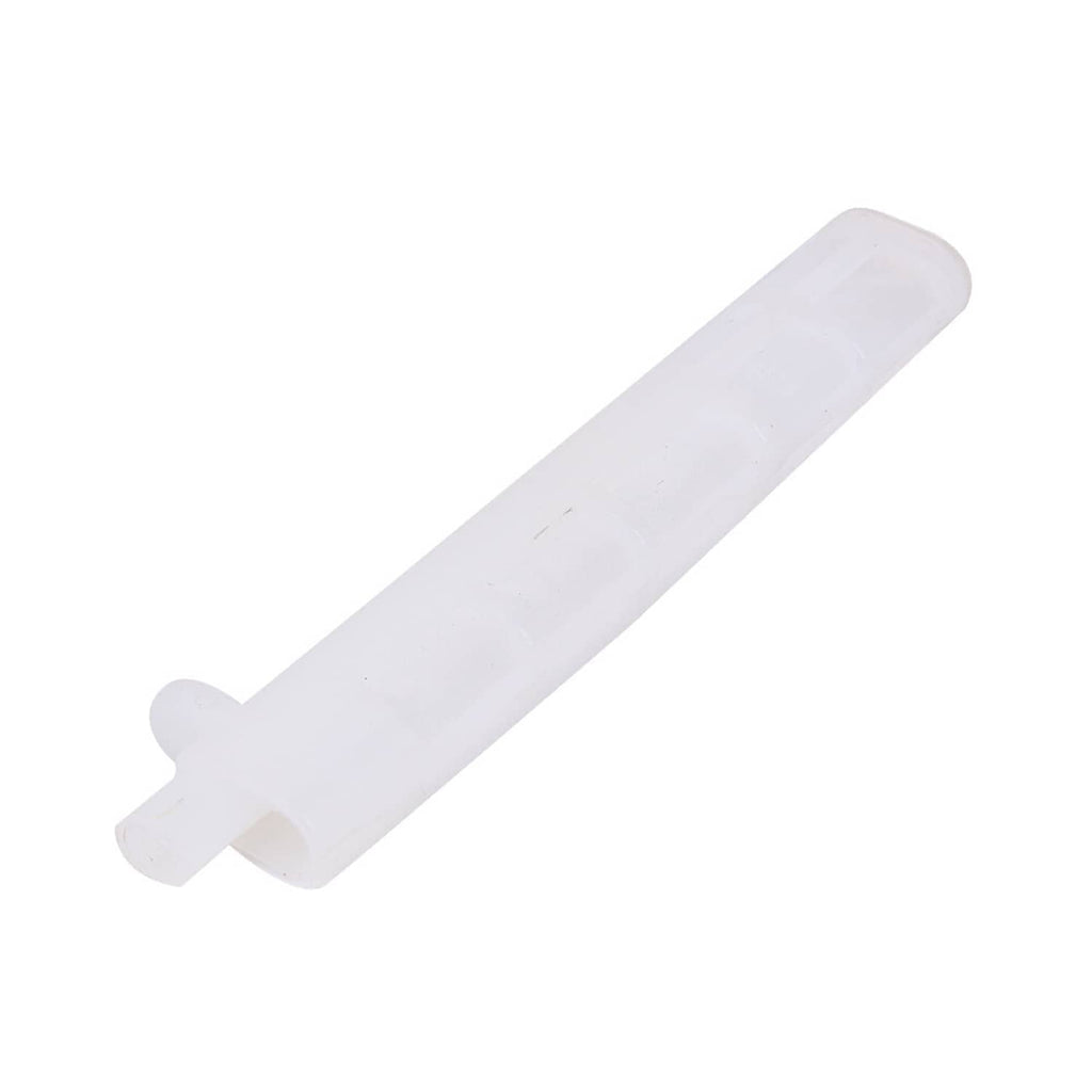 Fuel petcock lever with translucent white plastic arm