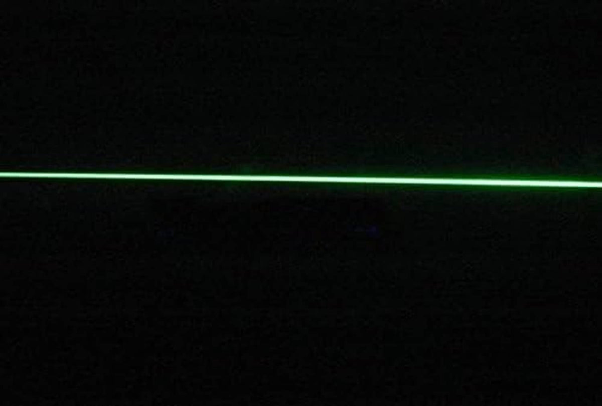 Green laser line projection