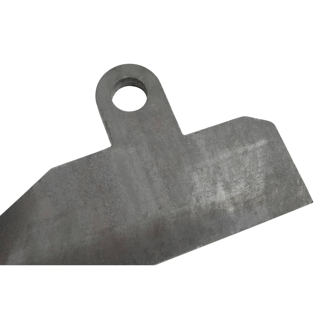 Single steel wear bracket end section with mounting hole
