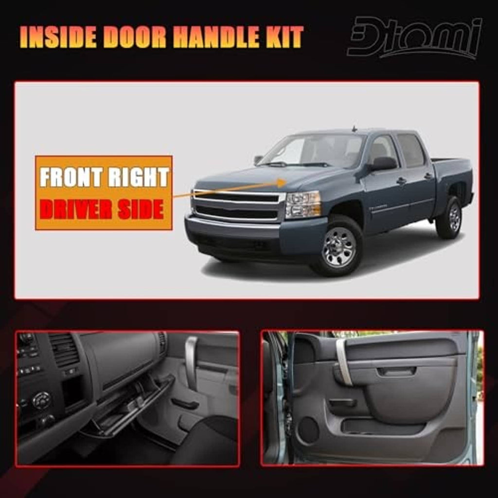 Front driver-side interior door handle installation view with door panel area