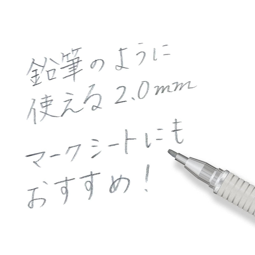 Silver Staedtler 2.0mm mechanical pencil with pointed lead tip