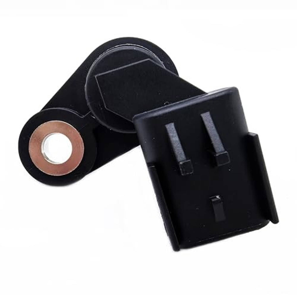 Crankshaft sensor with copper bushing and black electrical connector housing