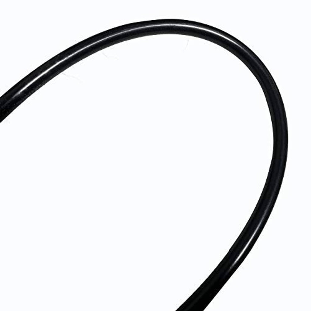 Black coolant breather pipe section with smooth curved tubing