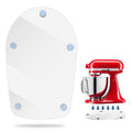 Clear mixer slider mat with four corner holes for tilt-head stand mixer