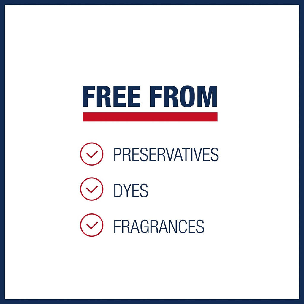 Aquaphor Healing Ointment free-from chart: preservatives, dyes, fragrances