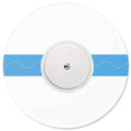 Round adhesive sensor cover patch with light gray rim and clear center