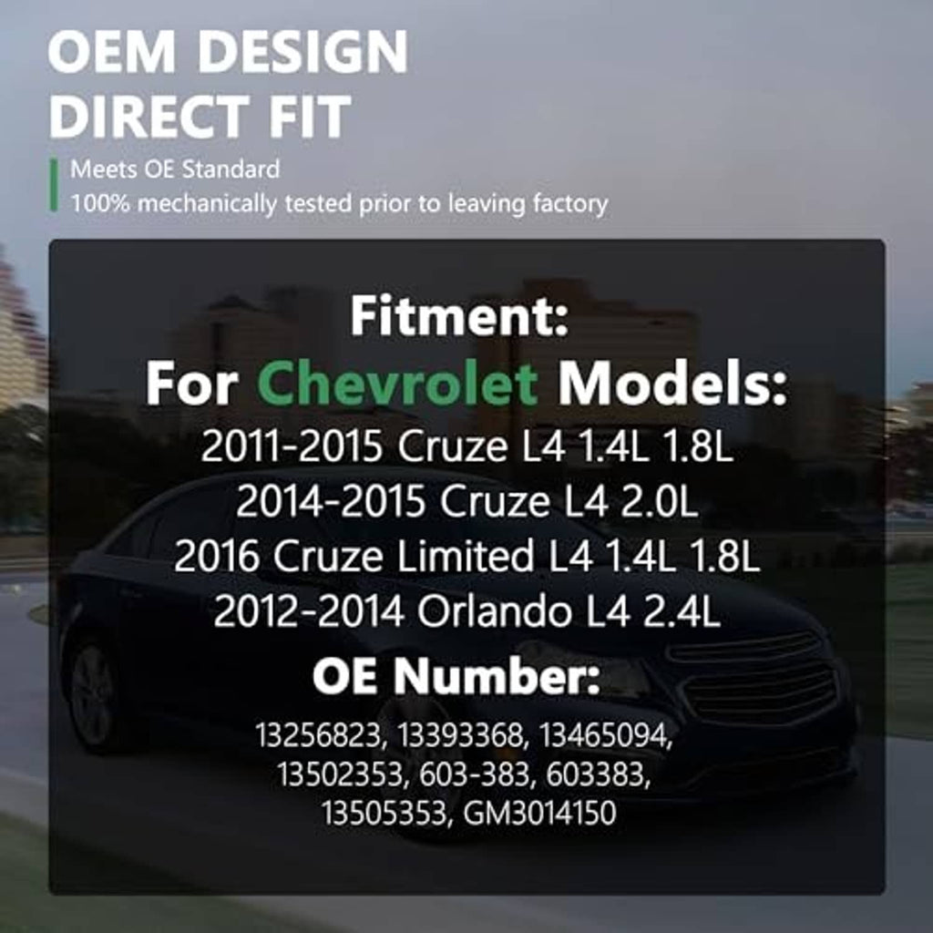 Coolant reservoir fitment graphic for Chevrolet Cruze compatibility