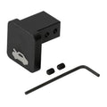 Black hood latch release handle cable repair kit, mounting plate and spare screws