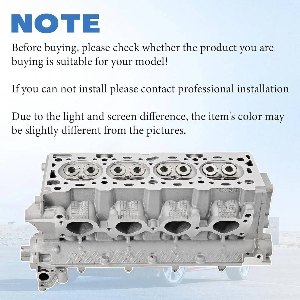Cylinder head with round combustion chamber bores and intake/exhaust openings