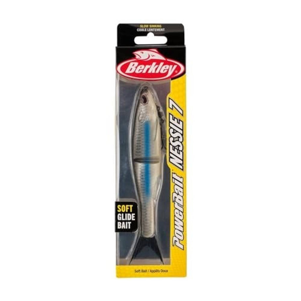 Berkley Powerbait Nessie soft glide bait package, blister pack with lure inside