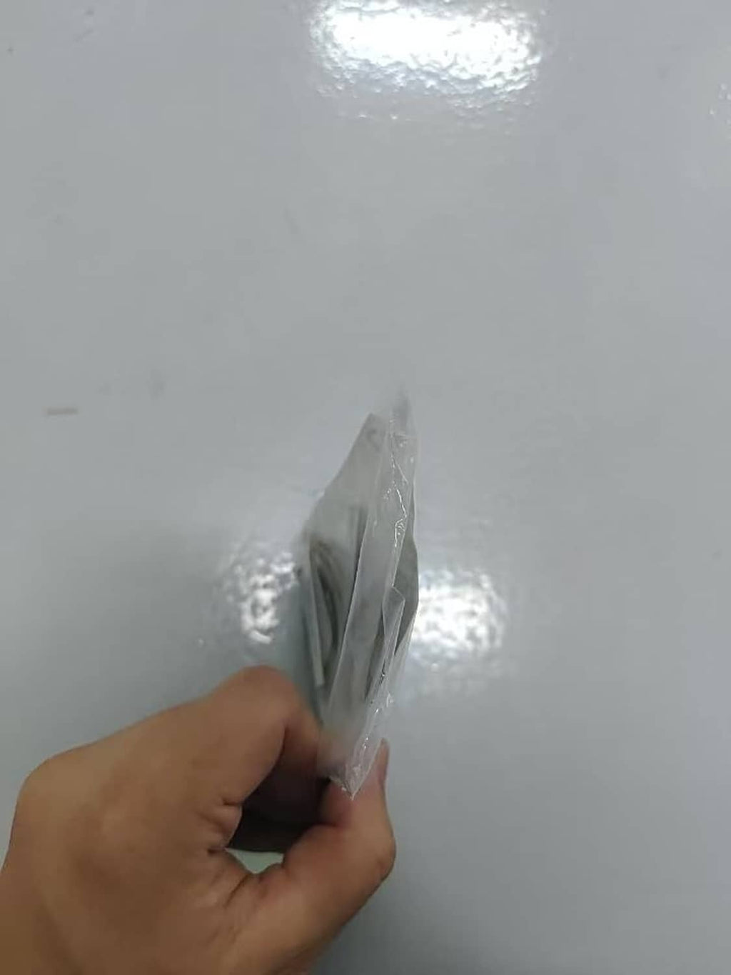 Mini gold and silver letter stickers in clear sealed pouch
