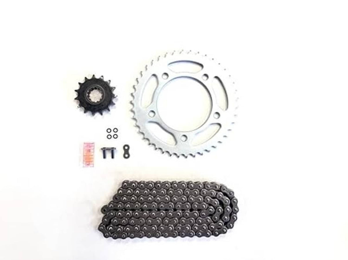 Drive sprocket gear set with O-ring chain and small hardware parts