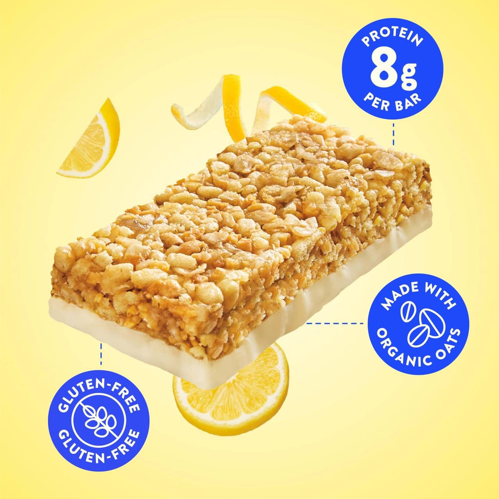 LUNA LemonZest gluten-free protein snack bar, 8 g, made with organic oats