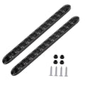 Two slim black LED trailer tail light bars with mounting screws and small caps