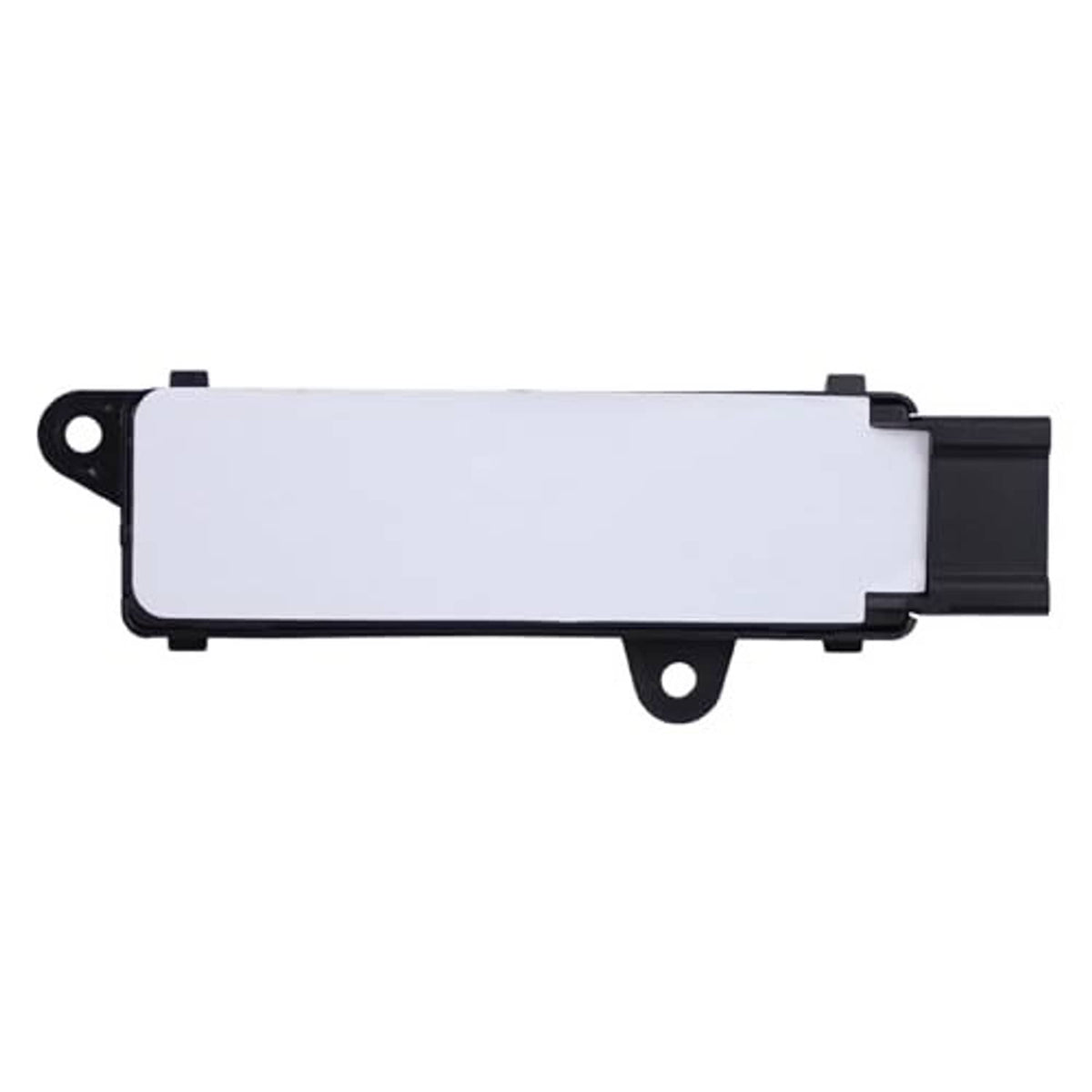Power seat control switch module with blank light switch panel and side mount