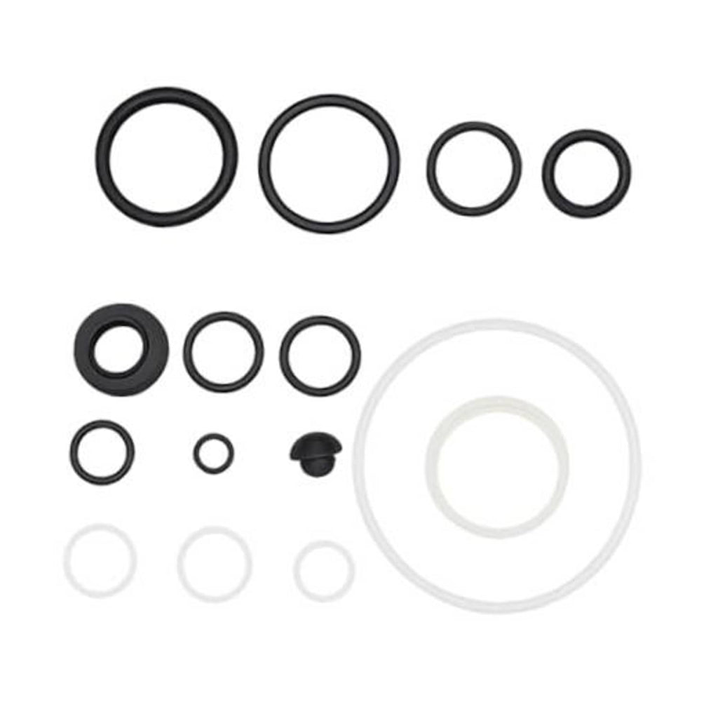 Assorted O-ring seal repair kit with black and clear rings and small rubber cap