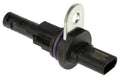 Engine camshaft position sensor with metal mounting bracket and black connector plug