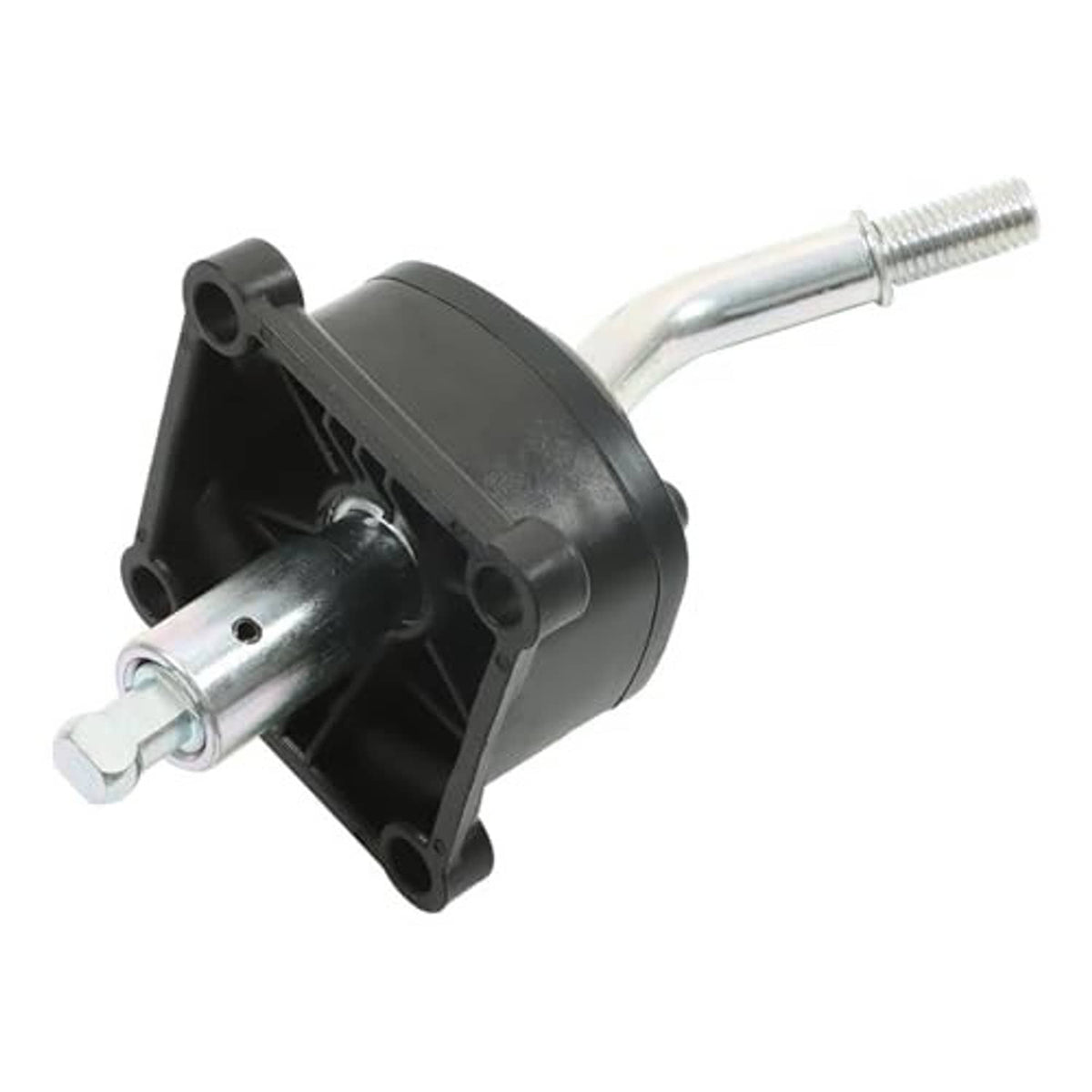 5-speed shifter tower kit: black housing with silver shift rod and mounting hardware