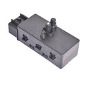 Power seat adjuster switch module with gray housing and rocker buttons