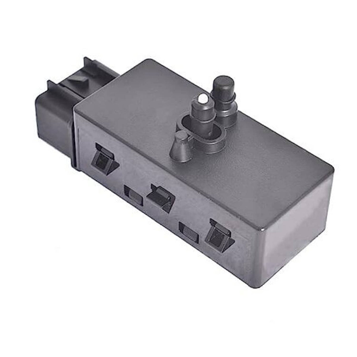 Power seat adjuster switch module with gray housing and rocker buttons