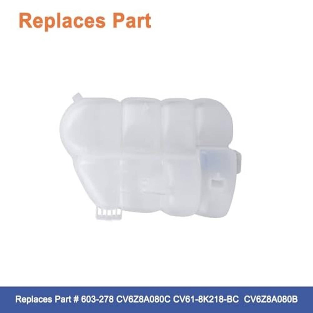 Translucent coolant reservoir tank with molded ribs and outlet nipple