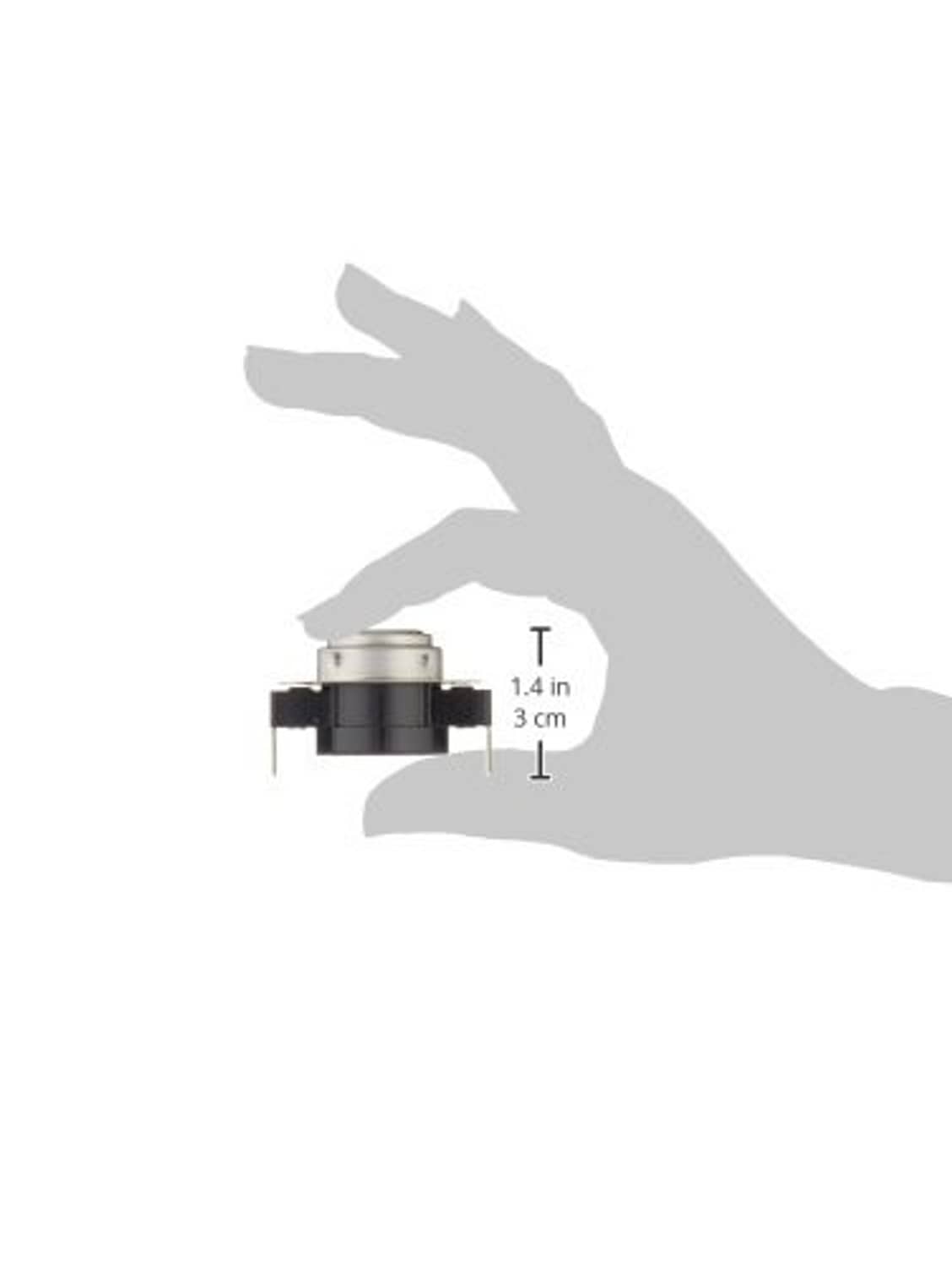 Emerson snap disc fan control switch, compact round metal housing