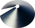 18-inch black wrap-around squirrel baffle with central mounting hole
