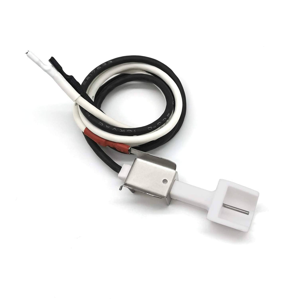 Universal grill igniter wiring harness with electrode leads and mounting bracket