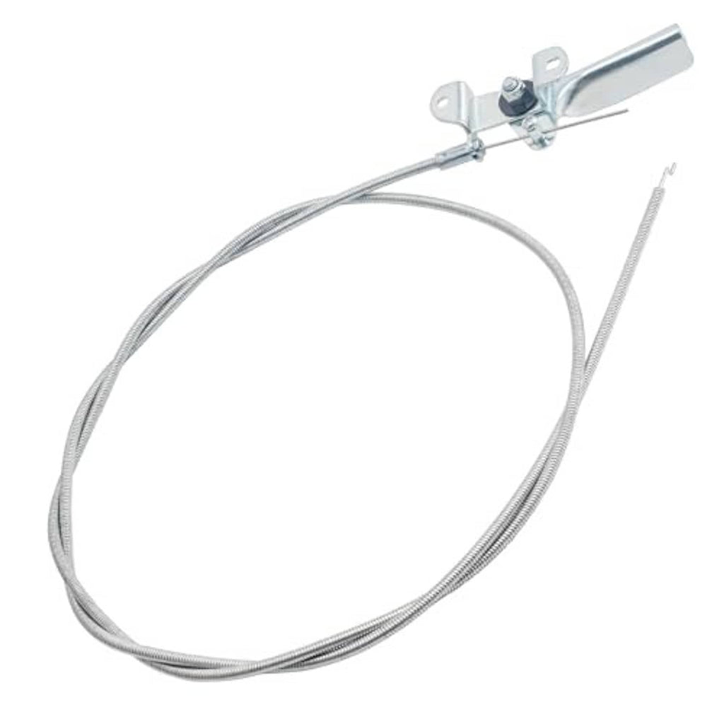 Universal throttle control cable with coiled housing and metal lever assembly